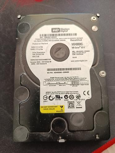 Накопитель для ПК, Б/у, Western Digital (WD), HDD, 3.5", Для ПК
