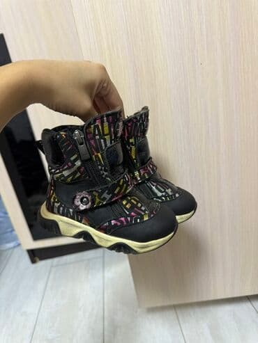 скандия обувь детская зимняя: Bebetom Детские зимние сапожки/ботинки - Цвет: черный с ярким — 2