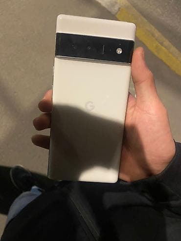 ачки камера: Google Pixel 6, Б/у, 128 ГБ, цвет - Белый, 1 SIM, eSIM — 2