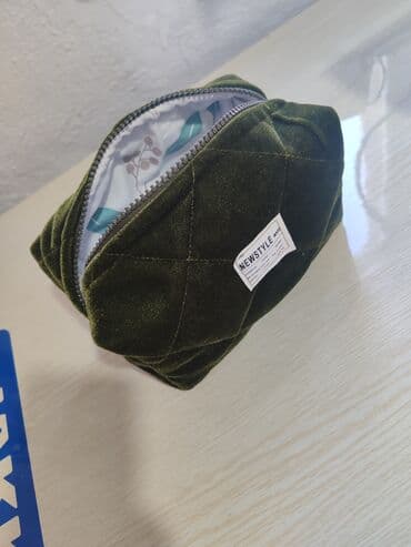 Косметика салчу баштыктар: Компактные косметички/органайзеры из стёганого бархата - Материал — 6