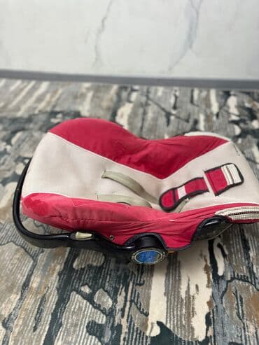 детское кресло на переднем сиденье: Автокресло, түсү - Кызыл, Колдонулган — 4