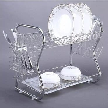 кухонные сушилки: Сушилка для посуды настольная в шкаф элегантная и вместительная — 3