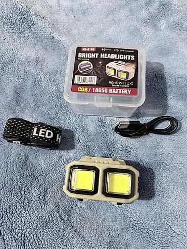 дио: Фонарик-налобник HX-816S с COB-светодиодами Комплектация: - налобный — 2