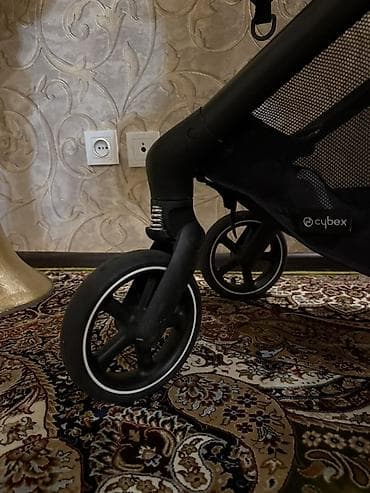 для новорожденых: Коляска, Cybex, цвет - Черный, Б/у, Самовывоз, Бесплатная доставка — 6