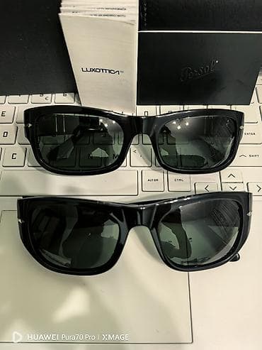 Аксессуары: Солнцезащитные очки очки, Persol, Унисекс, Прямоугольные, Оригинал, Новый — 5