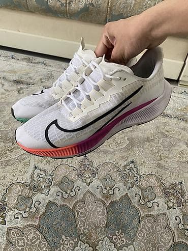 Мужская обувь: Кроссовки для бега Nike Zoom Pegasus Turbo (белые) - Лёгкий сетчатый — 2