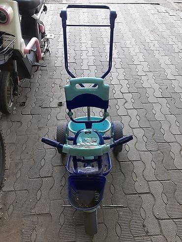 Детский трёхколёсный велосипед с родительской ручкой - Цвет