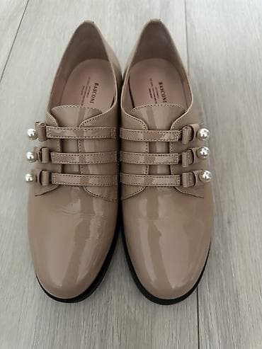 Сабо: Лоферы BASCONI женские (Лаковая кожа) р. 38 Удобные, лаконичные — 1