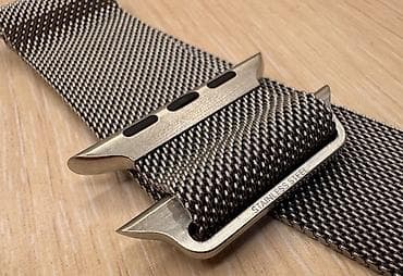 Детские смарт-часы: Продаю оригинальный ремешок для Apple Watch - Milanese loop Silver — 10