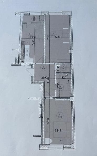 бек абад: 2 комнаты, 71 м², Элитка, 12 этаж, Готовая ПСО (под самоотделку) — 2