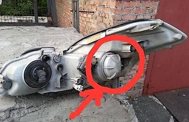 Комплект передних фар Toyota 2002 г., Б/у, Оригинал, Япония
