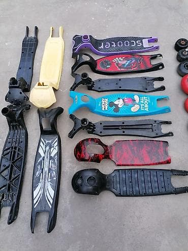 Велозапчасти: Детский самокат, Трёхколёсный, Б/у — 3