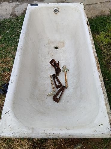 ножки для стальных ванн: Ванна, Прямоугольная, Материал: Чугун, Размер: 150 x 70 см — 1