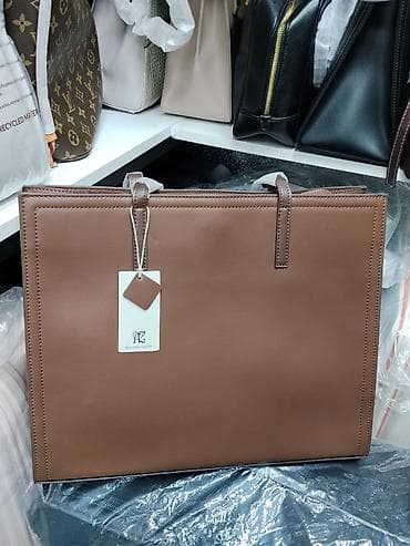 Сумка-тоут из натуральной кожи AZ - Материал: Genuine Leather