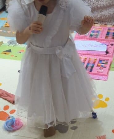 горшок для детей от 3 лет: Детское платье, цвет - Белый, Б/у — 6