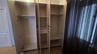 шкаф с подсветкой: Шкаф для одежды, Б/у, Прямой, МДФ — 3