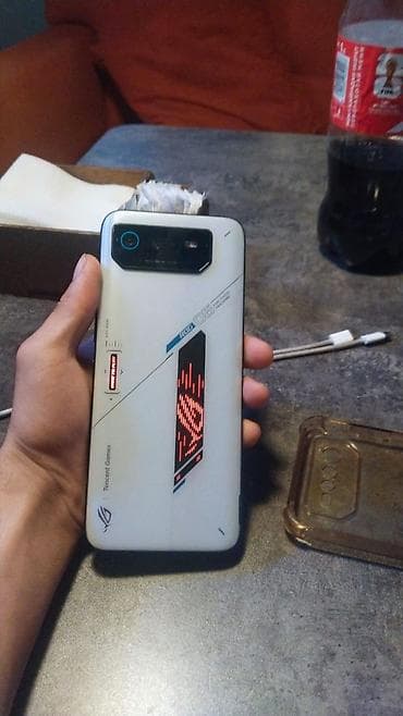 Asus ROG Phone 6, Б/у, 512 ГБ, цвет - Белый, 2 SIM