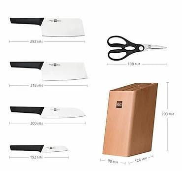 ссср нож: Набор ножей Xiaomi HuoHou Youth Knifes Set 6 в 1 Состав набора: - 4 — 2