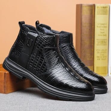 обувь больших размеров бишкек: Мужские ботинки, 43, Новый, цвет - Черный, Самовывоз, Платная доставка — 4