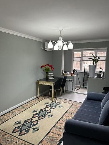 в бишкеке квартиры: 2 комнаты, 50 м², 104 серия, 4 этаж, Евроремонт — 3