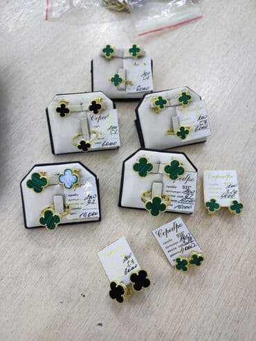 свадебные наборы ручной: Новая коллекция Италия Серебряные комплекты и серьги Ванклиф — 1