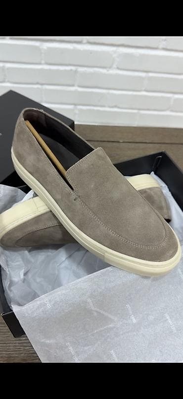 ecco 42: Лоферы, 42, Massimo Dutti, Новый, цвет - Серый, Бесплатная доставка — 1