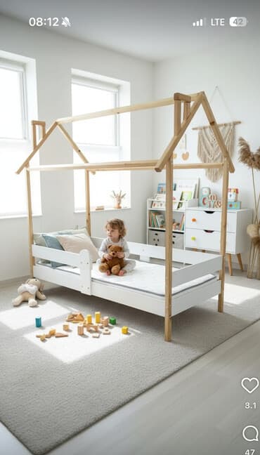 детская кровать двух яростный: Создайте уютное и безопасное место для снов вашего малыша! Эта кровать — 1