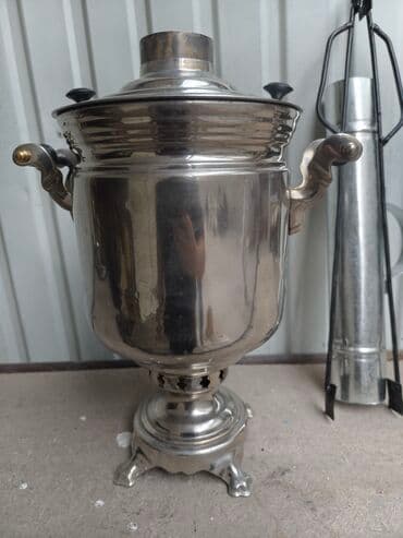 старинный самовар на дровах: Самоор, Колдонулган, Өзү алып кетүү — 8