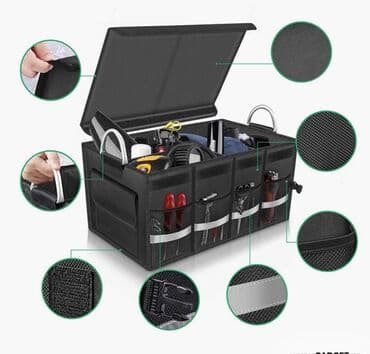 кофр для мотоцикла: Органайзер в багажник с ручками для автомобиля Tools House Бесплатная — 1