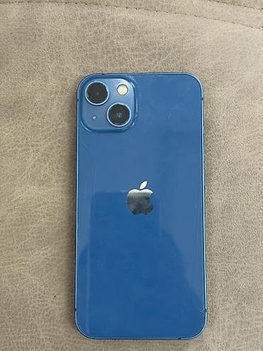 iphone 11: IPhone 13, Б/у, 128 ГБ, Синий, Зарядное устройство, Чехол, Коробка, 100 % — 3