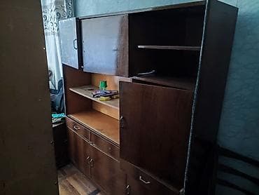 дерево мебель: Стенка-шкаф, Тип стенки-шкафа: Советская, Другое назначение, Б/у, Особенности: Для хранения посуды — 3