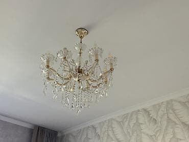 Люстры: Классическая потолочная люстра с подвесками - Тип: подвесная люстра — 1