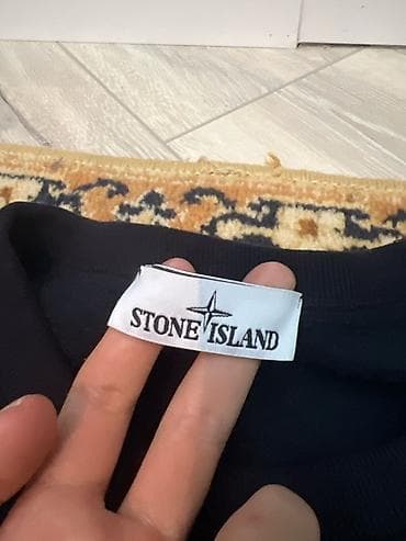 nike tech flece: Свитшот Stone Island, чёрный - Модель: классический свитшот без — 2