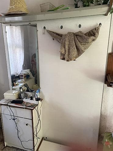 silver kitchen: Шкаф-прихожая, Б/у, С зеркалом, ЛДСП — 2