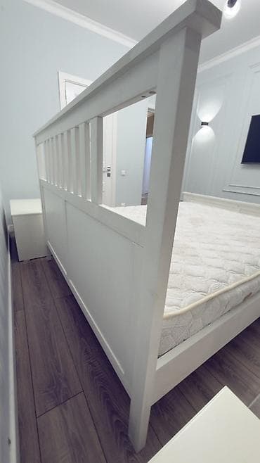 наматрасник 180х200 на резинке: Двуспальная кровать, С матрасом, длина - 200 см — 6