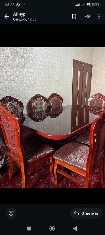 стол восточный: Стол и стул для зала, цвет - Коричневый — 2