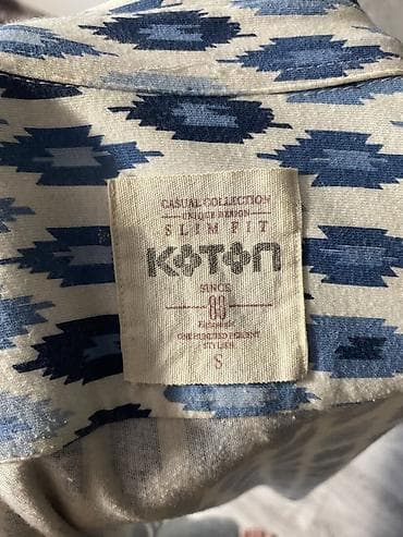 armani code: Мужская рубашка Koton - Линия: Casual Collection - Посадка: Slim Fit — 2