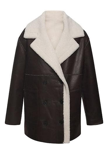 american eagle: Дубленка, Авиатор, США, Короткая модель, Двусторонняя модель, XL, 2XL — 5