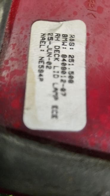 e32 bmw: Арткы оң фонарь BMW 2000 г., Колдонулган, Оригинал, Германия — 8