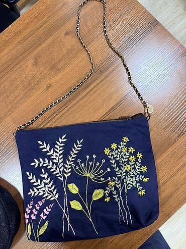 Капчыктар: Хендмейд сумки с вышивкой и аппликациями - Материалы: плотный — 8