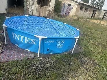 Спорт жана эс алуу: Каркасный круглый бассейн Intex - Тип: сборный каркасный бассейн - — 3