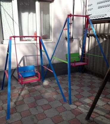 детские домики бишкек: Детские качели, Подвесные Для улицы, Металл, Новый — 6