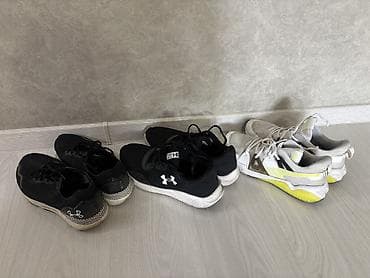 humtto зимняя обувь: Мужские кроссовки, 43, 44, Under Armour, Б/у, цвет - Черный, Бесплатная доставка — 1