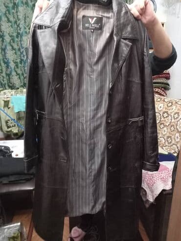 Кожаная куртка, Классическая модель, Натуральная кожа, Приталенная модель, S, M