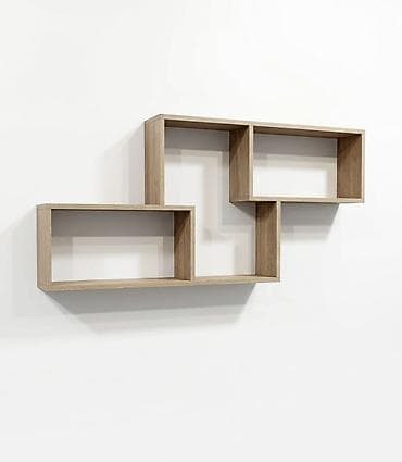 Настенная полка модульной формы - Тип: навесная открытая полка -