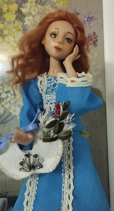 сколько стоит кукла лабубу: Авторская кукла ручной работы в нарядном образе в синих тонах. Кукла — 4