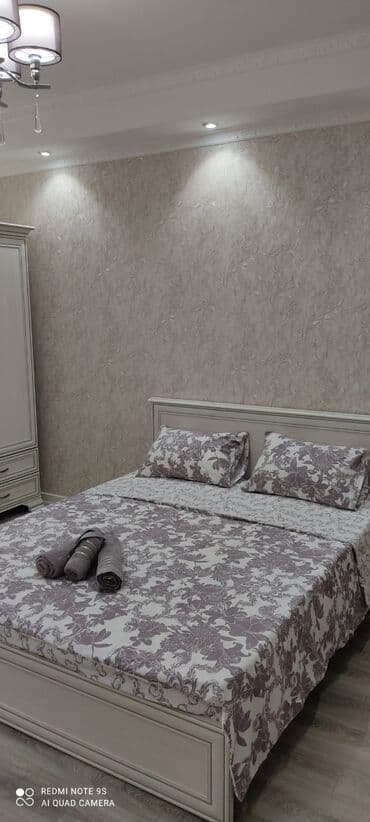 квартира на ночь в бишкеке: 2 комнаты, Душевая кабина, Постельное белье, Кондиционер — 2