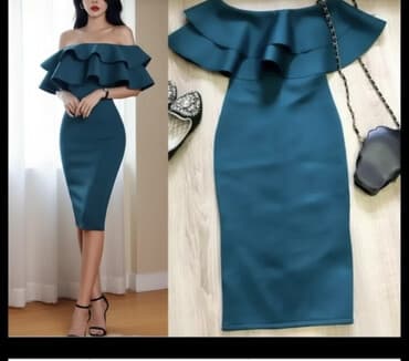 вечернее платье из франции: Вечернее платье, Короткая модель, S — 2