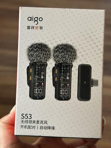 Микрофондор: Беспроводная петличная система aigo S53 - Комплект: 2 — 1