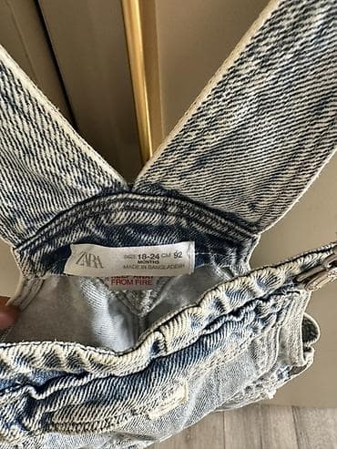 рубашку zara: Комплект, цвет - Голубой, Б/у — 2